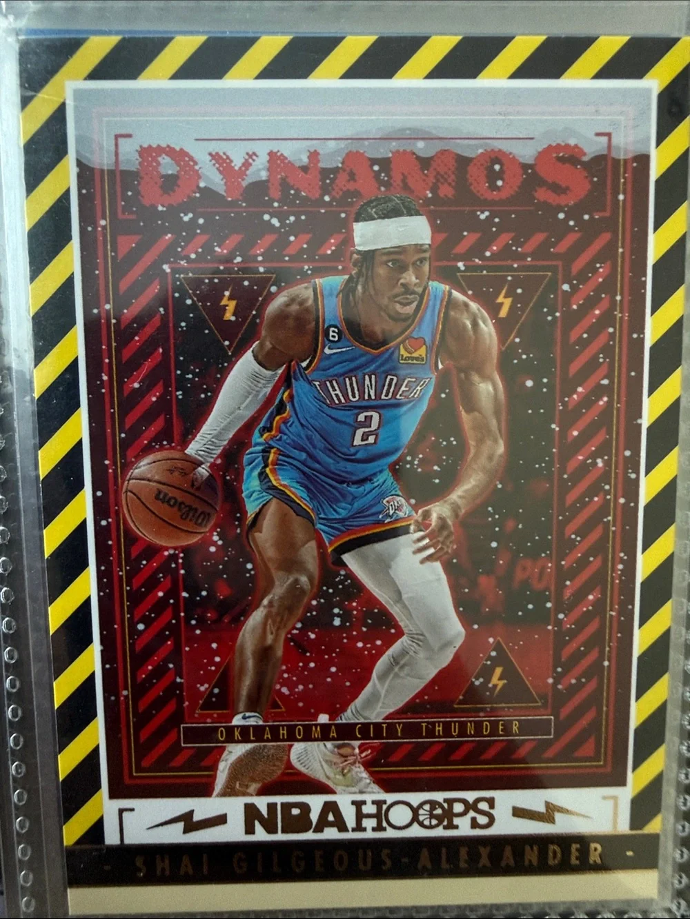 Dynamos Red Basketball Art Poster - Oklahoma City Thunder